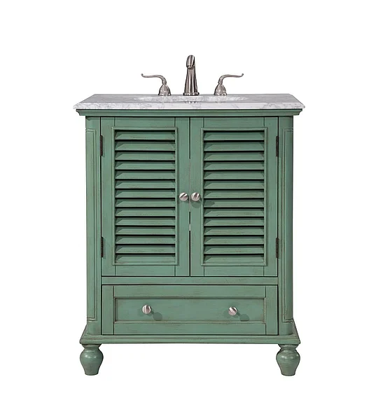 Elegant 30 In.Single Bathroom Vanity Set in Vintage Mint VF30530VM