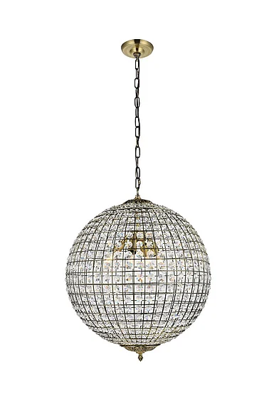 Elegant Earlene 4 Light 20 In. Antique Bronze Pendant LD5027