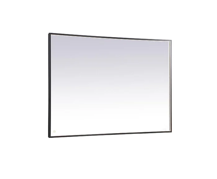 Elegant Pier 42X60 In. Led Mirror with Adjustable Color Temperature 3000K/4200K/6400K in Black MRE64260BK