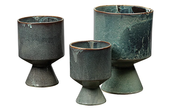 Jamie Young Jamie Young Berkeley Ceramic Decorative Pots (Set of 3) 7BERK-POBL