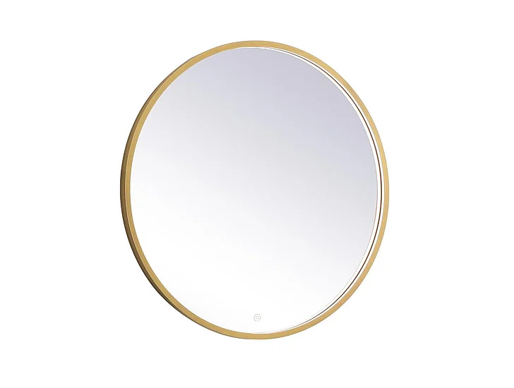 Elegant Pier 32 In. Led Mirror with Adjustable Color Temperature 3000K/4200K/6400K in Brass MRE6032BR