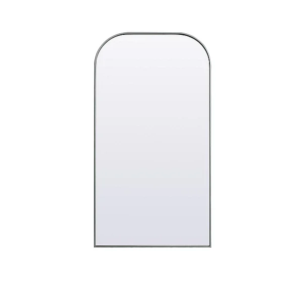 Elegant Metal Frame Arch Full Length Mirror 35X66 In. in Silver MR1FL3566SIL