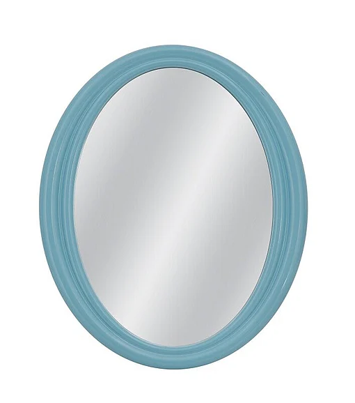 Bassett Mirror Conpany Nobreck Wall Mirror in Blue M5290