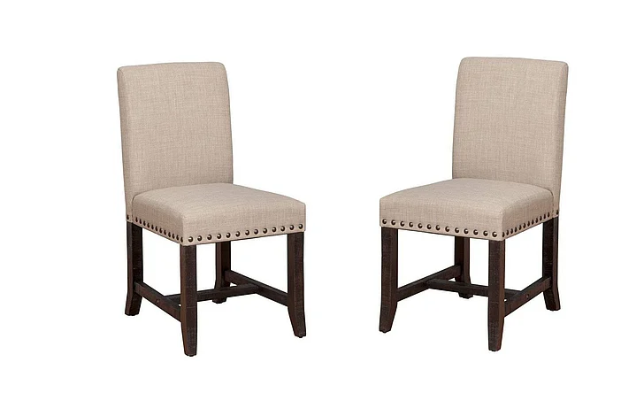 Modus Furniture Yosemite Fabric Chair in CafÃ© 7YC966F (Set of 2)