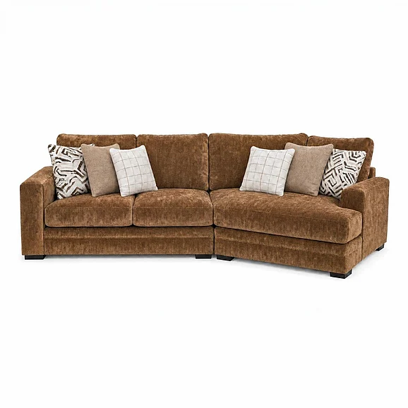 Corinthian 8000 Bonita 2pc Sectional Set in Luxor Bison