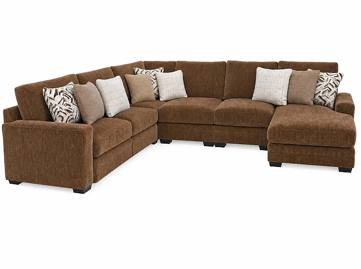 Corinthian 8000 Bonita 3pc Sectional Set in Luxor Bison