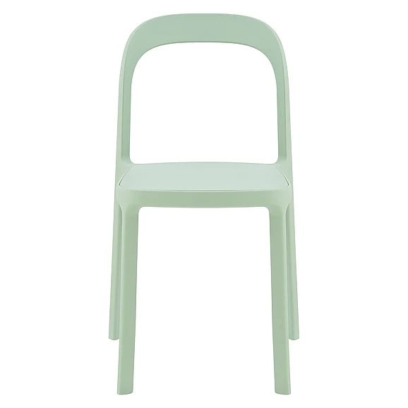 Euro Style Lance Stackable Side Chair in Mint Polypropylene (Set of 2) 80072-MNT