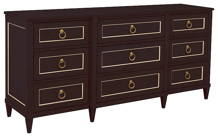 Fairfield Chair Matteo Palazzo Nine Drawer Dresser in Cafe Mocha 8010-DC-M