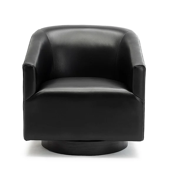 Comfort Pointe Gaven Black Wood Base Swivel Chair 8095-50
