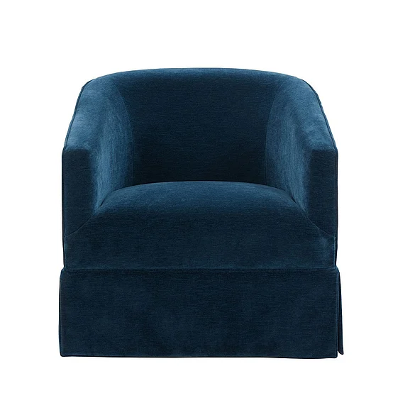 Comfort Pointe Elm Baltic Skirted Swivel Chair in Baltic 8099-10