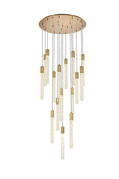 Elegant Weston 16 Lights Pendant in Satin Gold 2067G36SG