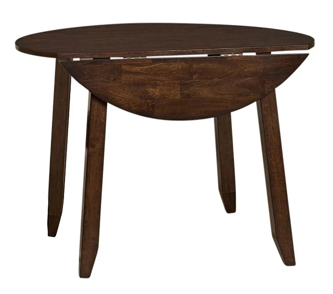 Intercon Furniture Kona Drop Leaf Table with Butterfly Leaf in Raisin