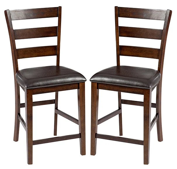 Intercon Furniture Kona Ladderback Counter Stool in Raisin (Set of 2)