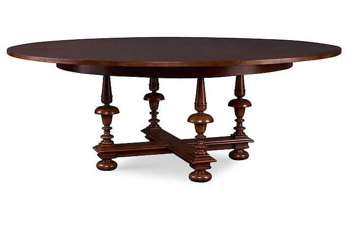Maitland-Smith Luis Jupe Dining Table in Dark Walnut 8129-35 CLOSEOUT