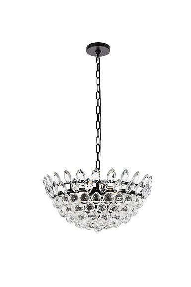Elegant Emilia 20 In. Pendant in Black 1104D20BK CLOSEOUT