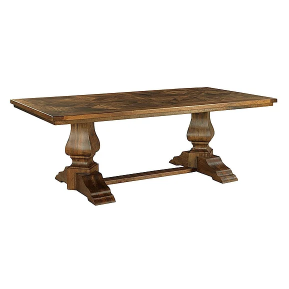 Fairfield Chair St. Florian Double Pedestal Dining Table in Charred Ecru 8144-DT