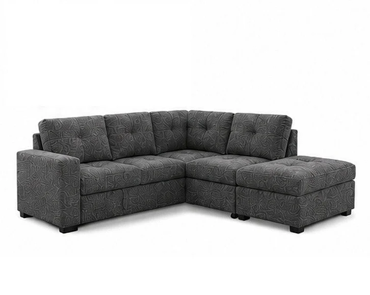 Bella Esprit Phoenix Sectional Living Room Set in Charcoal 8162944-ABCOT
