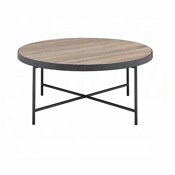 ACME Bage Coffee Table in Weathered Gray Oak 81735