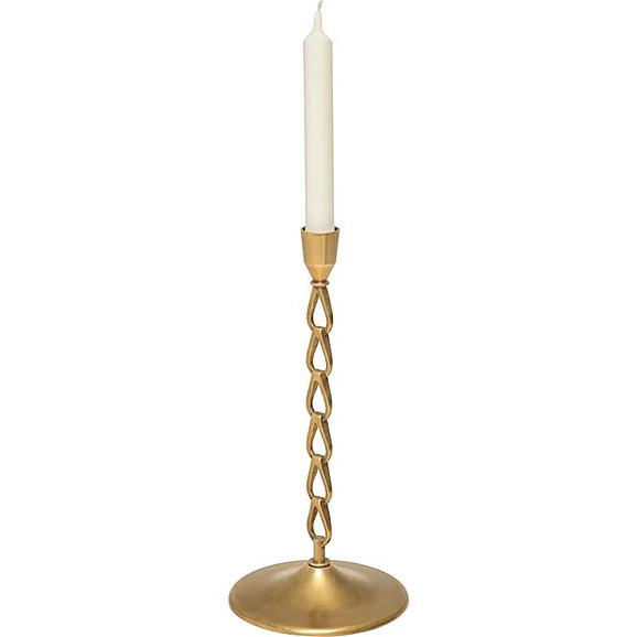 Maitland-Smith Antique Cast Candlesticks in Gold 8183-16 CLOSEOUT