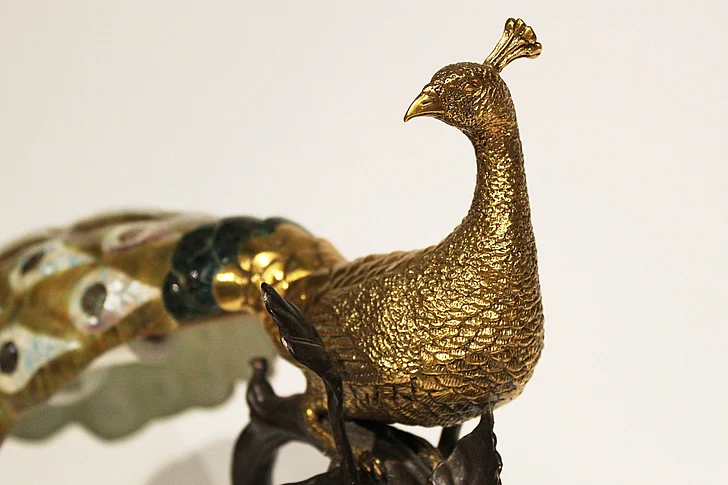 Maitland-Smith Peacock Desk Lamp in Barcelona Bronze 8189-17