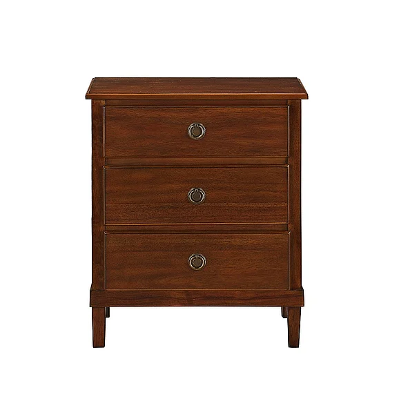 Comfort Pointe Cambridge Brown 3-Drawer Nightstand 820-10-40