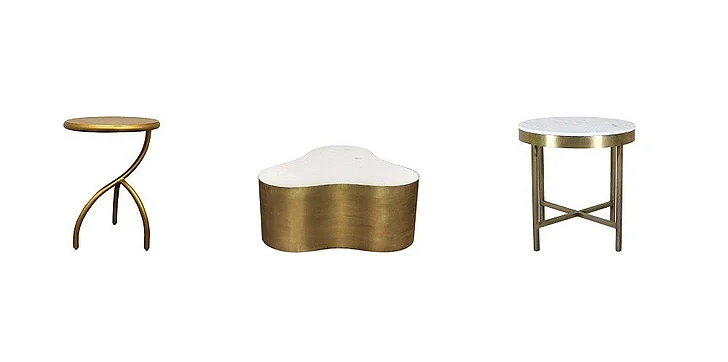 Moti Furniture Orlando 3pc Kendall Cocktail Table Set with Marble Top