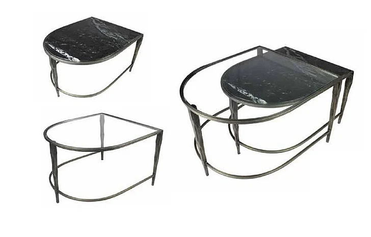 Moti Furniture Harrison 2pc Nesting Cocktail Tables