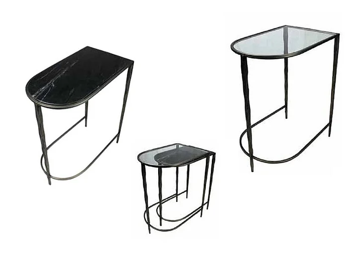 Moti Furniture Harrison 2pc Nesting Console Tables