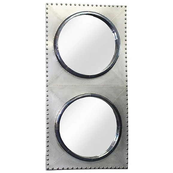 Moti Furniture Allure Sailor’s Mirror in Silver