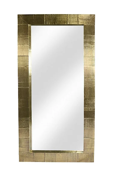Moti Furniture Hayes Tall Mirror in Gold