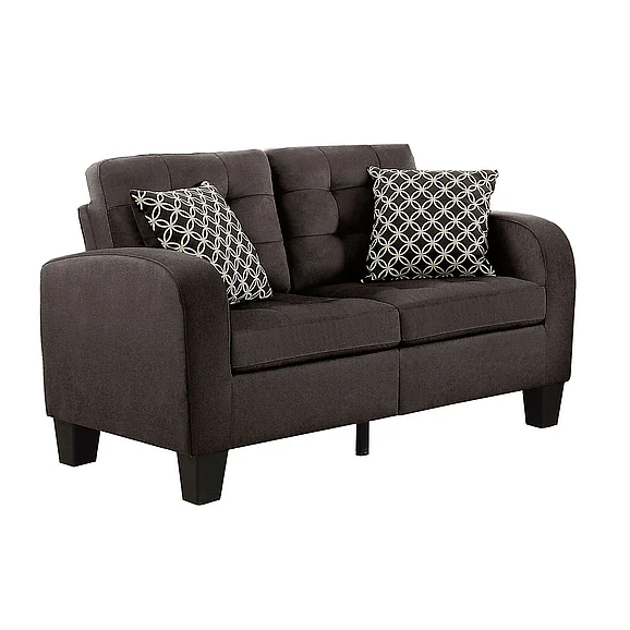 Homelegance Sinclair Love Seat in Chocolate 8202CH-2