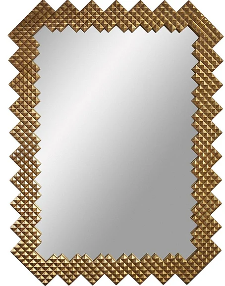 Maitland-Smith Pyramidal Mirror in Textured Gold 8205-28 CLOSEOUT