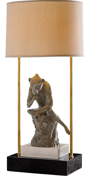 Maitland-Smith Kong Table Lamp in Antique Limed 8211-17