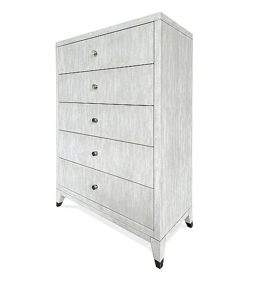 Riverside Furniture Hepburn 5 Drawer Chest in Gray 82565