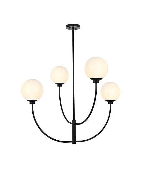 Elegant Nyomi 36 In. Pendant in Black LD814D36BK CLOSEOUT