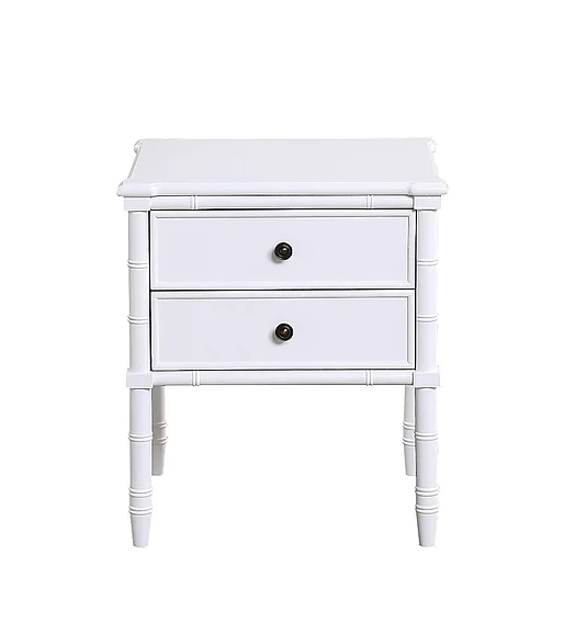 Comfort Pointe Ellison 2 Drawer Nightstand - White 826-10-50
