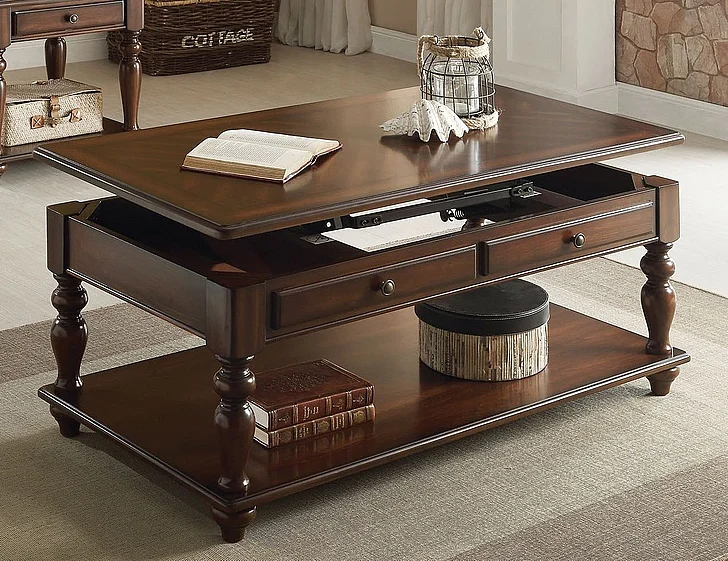 Acme Farrel Coffee Table in Walnut 82745