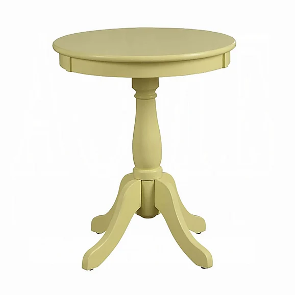 ACME Alger Accent Table in Light Yellow 82806
