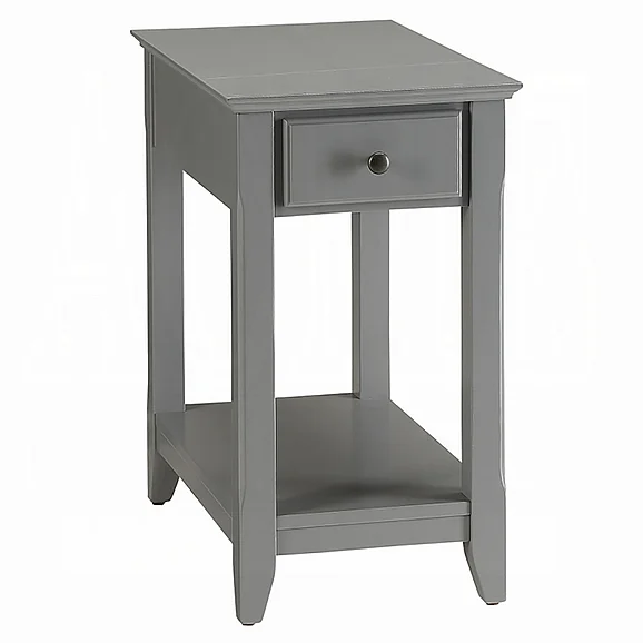 ACME Bertie Accent Table in Gray 82838