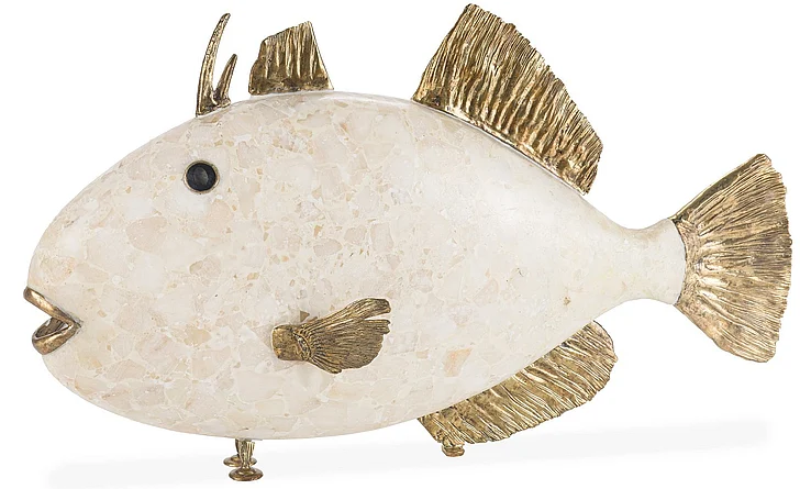 Maitland-Smith Trigger Fish Decorative Accessory in Brass 8291-40