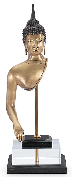 Maitland-Smith Buddha Figure in Brass 8296-10 CLOSEOUT