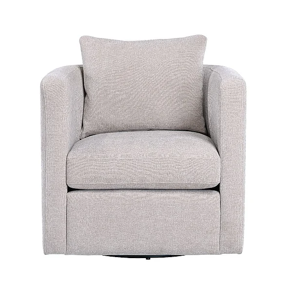 Comfort Pointe Sheldon Linen Swivel Barrel Chair 8309-08