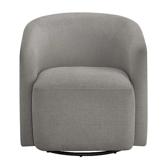Comfort Pointe Amhurst Grey Swivel Barrel Chair 8310-27