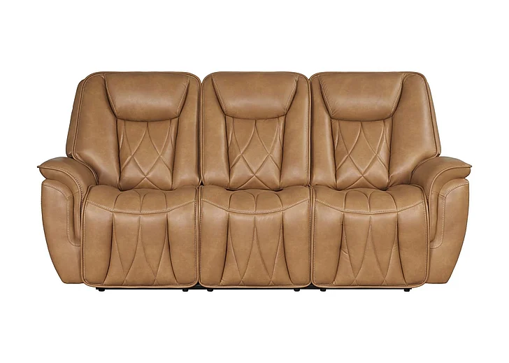 Corinthian Jordan Power Headrest Sofa w/ Dorpdown Table in Montana-Camel FGC83106-39HRD