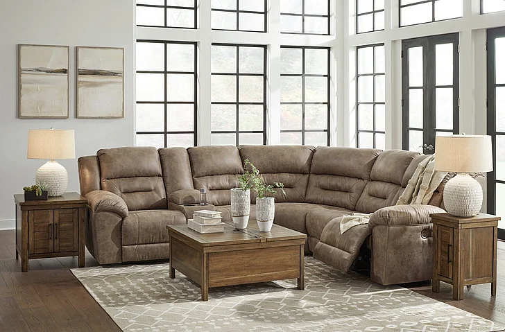 Ravenel 3-Piece Power Reclining Sectional in Fossil