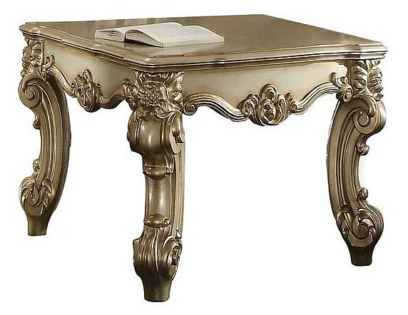 Acme Vendome End Table in Gold Patina 83121