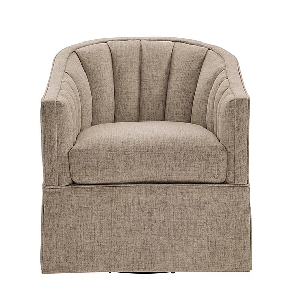 Comfort Pointe Sanibel Skirted Swivel Accent Chair 8315-43