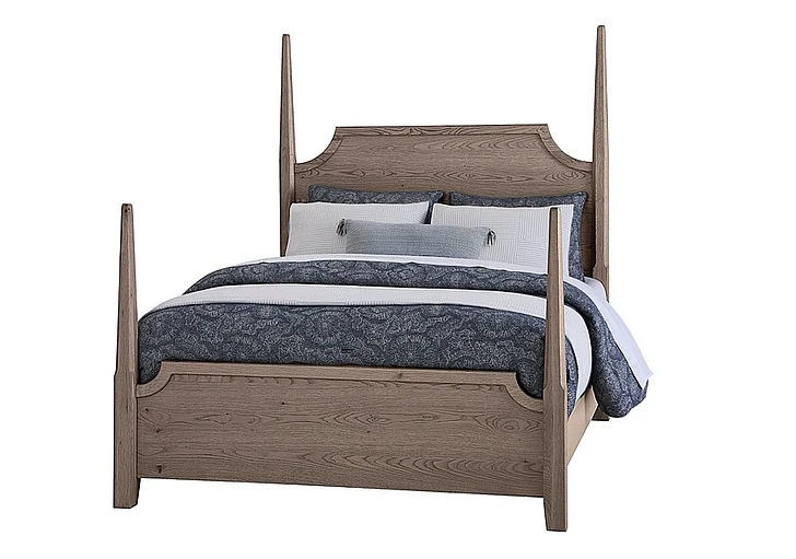 Vaughan Bassett Tide & Timber King Pencil Poster Bed in Grey Oak 831-668-866-922-MS1