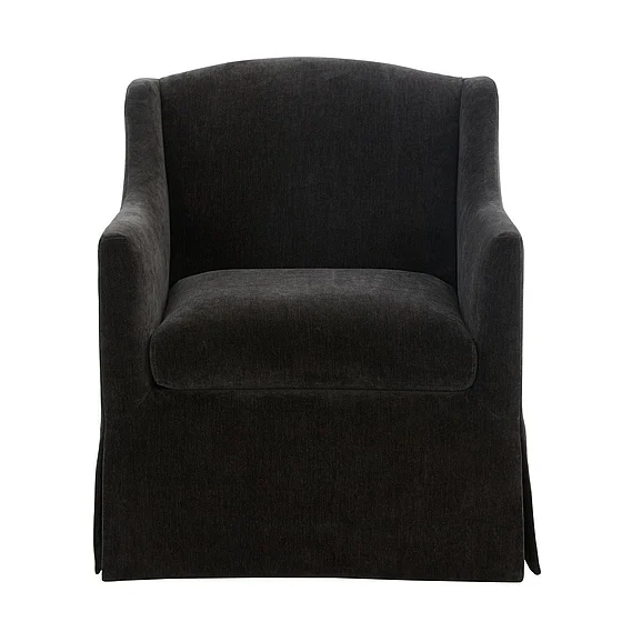 Comfort Pointe Ludlow Skirted Swivel Accent Chair - Mink 8321-50