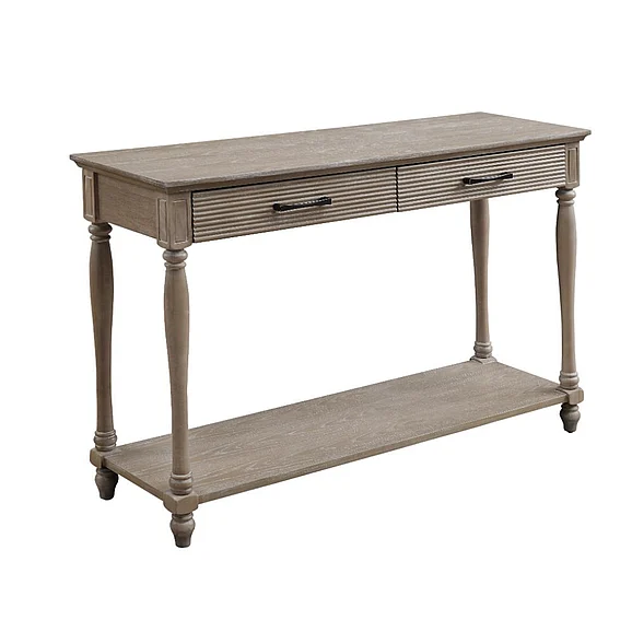 Acme Furniture Ariolo Sofa Table in Antique White 83223